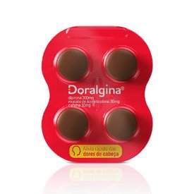 ANALGÉSICO DORALGINA BLISTER 4 COMPRIMIDOS