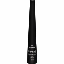 Delineador Líquido Para Olhos Panvel Make Up Preto 3ml