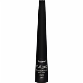 DELINEADOR LÍQUIDO PARA OLHOS PANVEL MAKE UP PRETO 3ML
