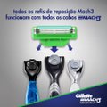 CARGA PARA APARELHO DE BARBEAR GILLETTE MACH3 SENSITIVE LEVE 3 PAGUE 2