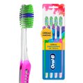 KIT ESCOVA DENTAL MACIA ORAL-B INDICATOR COLOR COLLECTION - 4 UNIDADES