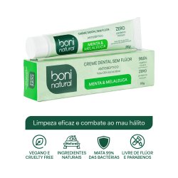 Creme Dental Boni Natural Menta E Melaleuca 90g
