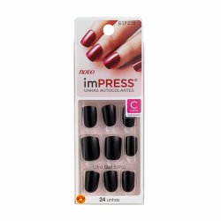 Unhas Postiças Autodesivas Impress Text Appeal Tamanho Curto