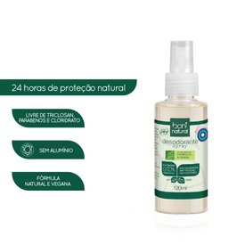 DESODORANTE SPRAY BONI NATURAL MELALEUCA E TORANJA120ML