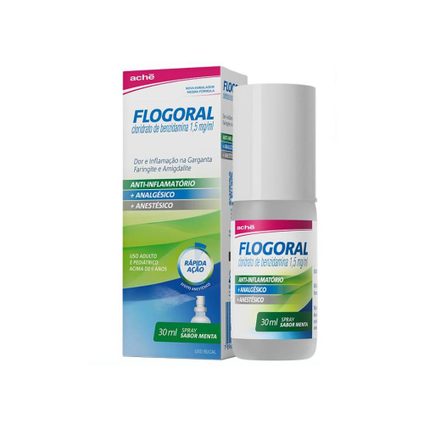 FLOGORAL SPRAY PARA GARGANTA SABOR MENTA 30ML