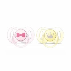 Chupeta Avent Mini Rn 0-2 Meses C/2 Rosa/amarelo