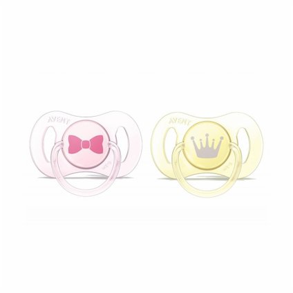 CHUPETA AVENT MINI RN 0-2 MESES COM 2 ROSA/AMARELO