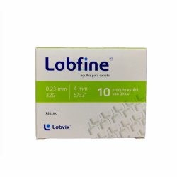 Agulha Caneta Labfine 4mm Verde Com 10