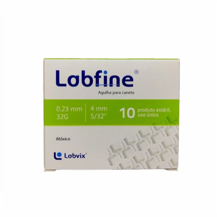 AGULHA CANETA LABFINE 4MM VERDE COM 10