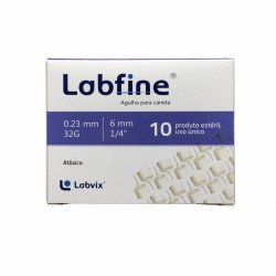 Agulha Caneta Labfine 6mm Lilas Com 10