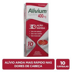 Alivium Ibuprofeno 400mg 10 Cápsulas Líquidas