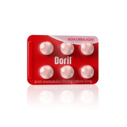 Analgésico Doril 500mg + 30mg 6 Comprimidos