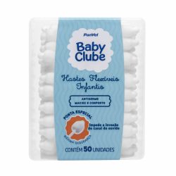 Hastes Flexíveis Panvel Baby Clube Com 50 Unidades