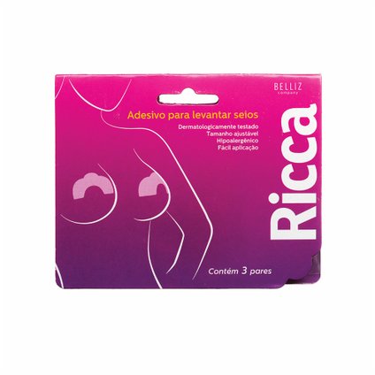 ADESIVO DESCARTÁVEL PARA LEVANTAR SEIOS RICCA 3 PARES