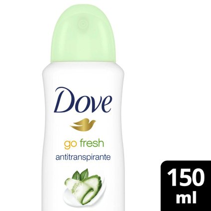 DESODORANTE AEROSOL DOVE GO FRESH PEPINO E CHÁ VERDE 150ML