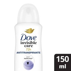 Desodorante Antitranspirante Aerosol Dove Invisible Care 150ml