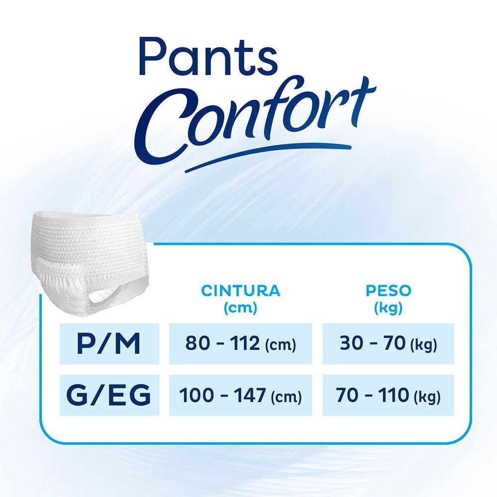 Roupa Íntima Geriátrica Tena Pants Confort P/M com 8 Unidades