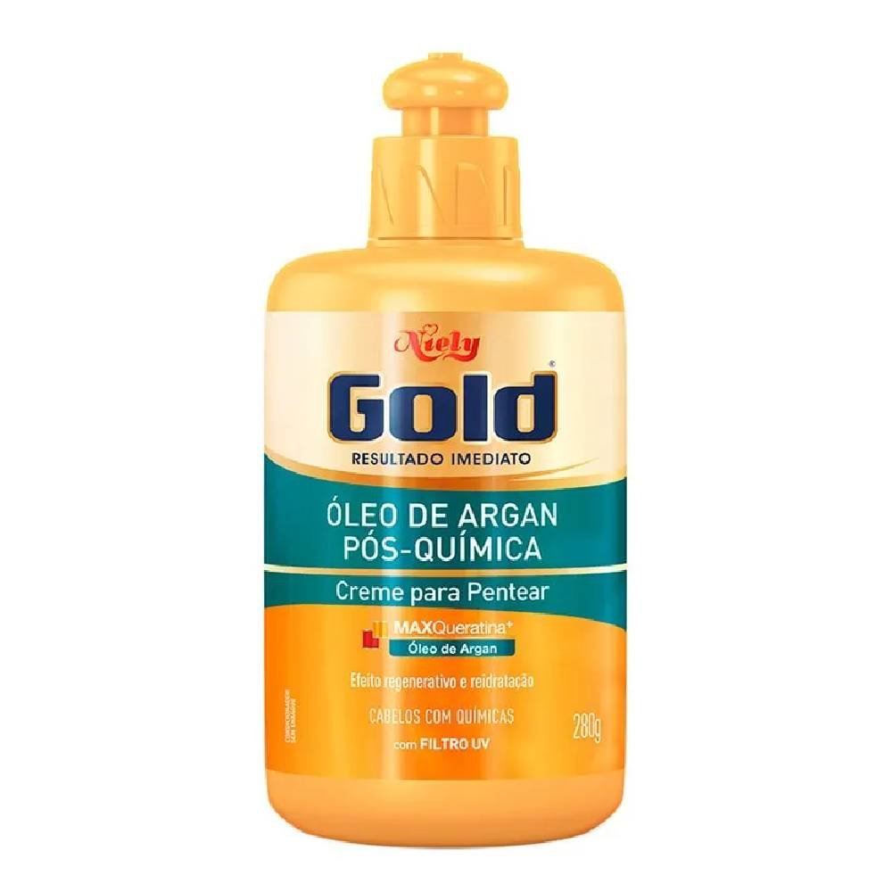 Creme Para Pentear Niely Gold Argan Pos Química 280g