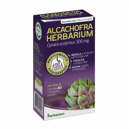 ALCACHOFRA HERBARIUM 300MG 45 CÁPSULAS C