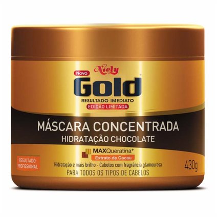 MÁSCARA DE TRATAMENTO NIELY GOLD HIDRATAÇÃO CHOCOLATE 430G