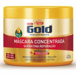 Máscara De Tratamento Niely Gold Queratina Reparação 430g
