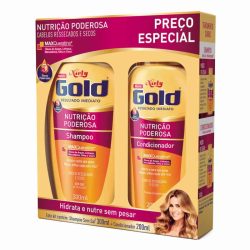 Kit Niely Gold Nutrição Poderosa Shampoo 300ml + Condicionador 200ml