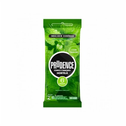 PRESERVATIVO PRUDENCE CORESSABORES HORTELÃ COM 6