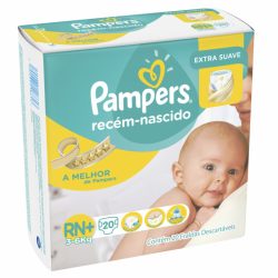 Fralda Pampers Recem Nascido+ C/20