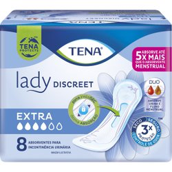 Absorvente Para Incontinência Urinária Tena Lady Discreet Extra 8 Unidades