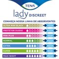 ABSORVENTE PARA INCONTINÊNCIA URINÁRIA TENA LADY DISCREET SUPER 8 UNIDADES