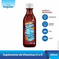 SCOTT SUPLEMENTO ALIMENTAR EM EMULSÃO DE VITAMINAS A E D SABOR REGULAR FRASCO COM 200ML