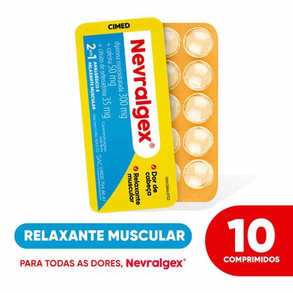 NEVRALGEX RELAXANTE MUSCULAR 10 UNIDADES - BLISTER