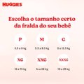 FRALDA HUGGIES MÁXIMA PROTEÇÃO MEGA M COM 40 UNIDADES