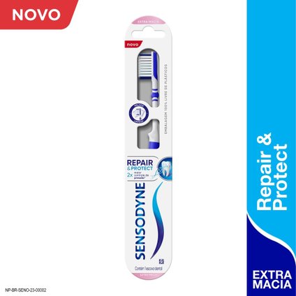 ESCOVA DENTAL SENSODYNE REPAIR  PROTECT EXTRA MACIA PARA DENTES SENSÍVEIS