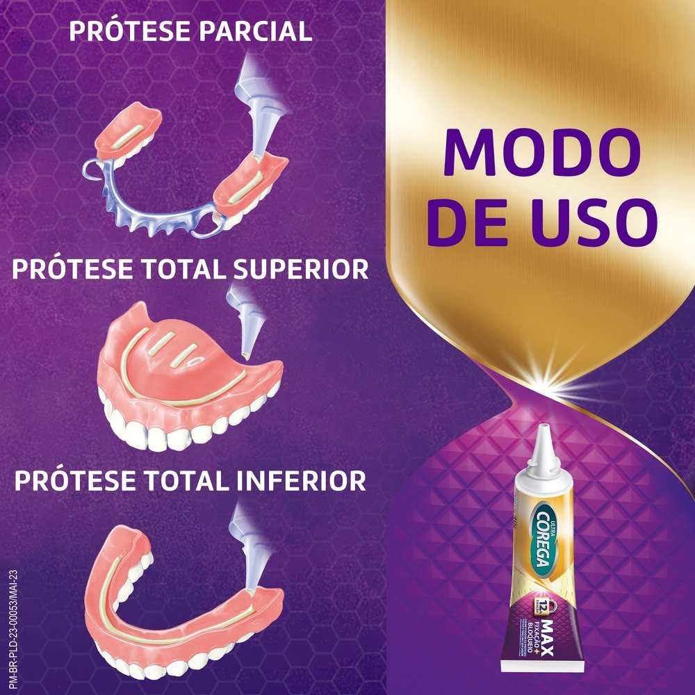 Fixador De Dentadura Ultra Corega Creme Com Bico De Precisão Sem Sabor ...