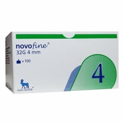 Agulha Para Caneta Novofine 32g 4mm Com 100