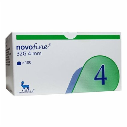AGULHA PARA CANETA NOVOFINE 32G 4MM COM 100