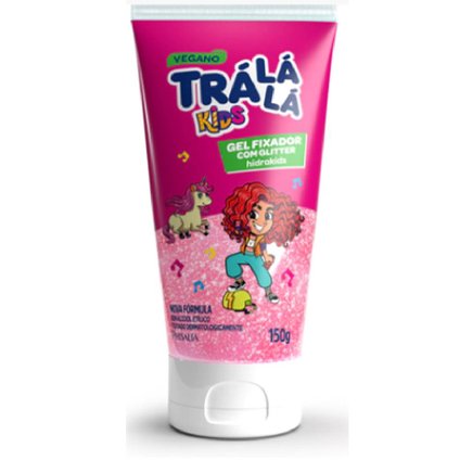 GEL FIXADOR COM GLITTER TRA LÁ LÁ KIDS 150G