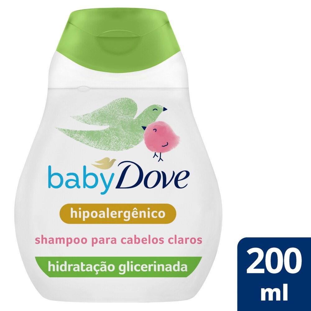 SHAMPOO BABY DOVE HIDRATAÇÃO ENRIQUECIDA CABELOS CLAROS 200 ML