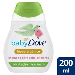 Shampoo Infantil Para Cabelos Claros Baby Dove Hidratação Enriquecida 200ml