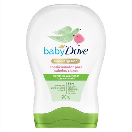 CONDICIONADOR BABY DOVE HIDRATAÇÃO ENRIQUECIDA CABELOS CLAROS 200ML