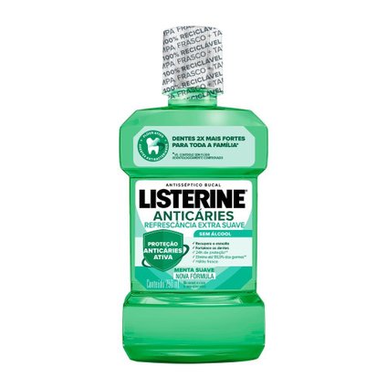 ENXAGUATÓRIO BUCAL LISTERINE ANTICARIES ZERO 250ML