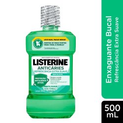 Enxaguante Bucal Listerine Anticaries Extra Suave 500ml