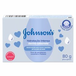 Dermo Sabonete Em Barra Johnsons® Baby Hidratação Intensa 80 G