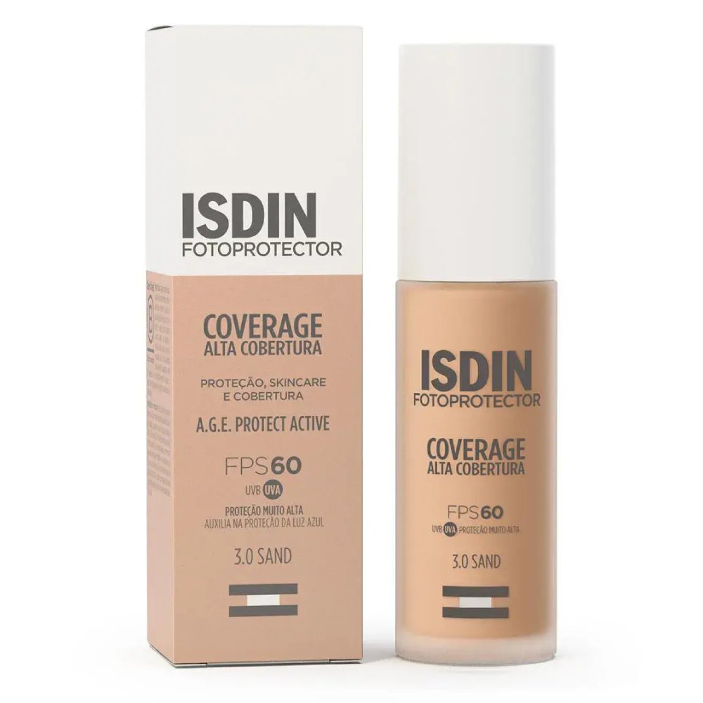 Protetor Solar Facial Isdin Coverage 3 Sand Fps60 30g