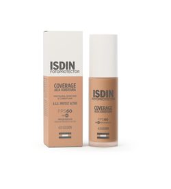 PROTETOR SOLAR FACIAL ISDIN COVERAGE 4 GOLDEN FPS60 30G