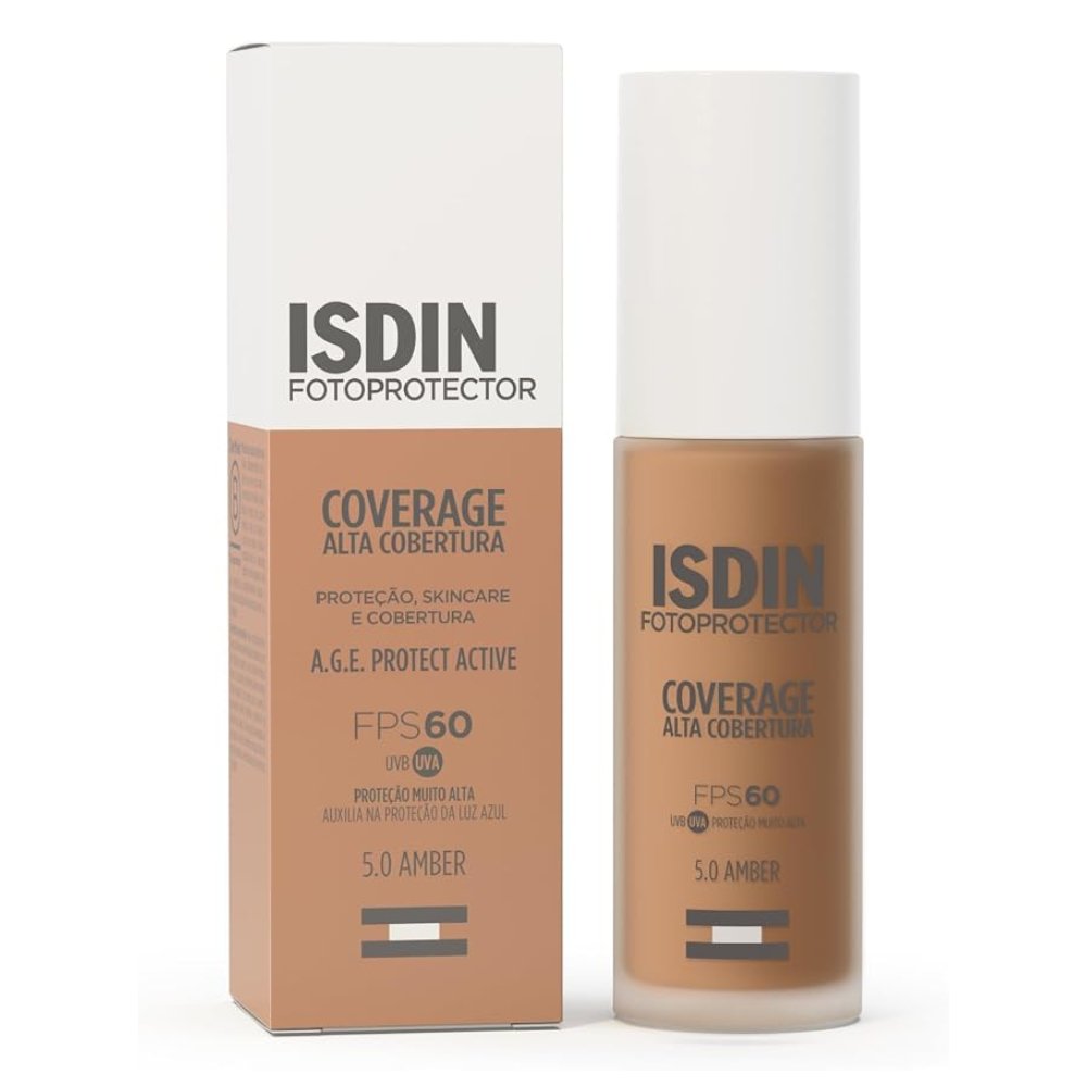 Protetor Solar Facial Isdin Coverage 5 Amber Fps60 30g