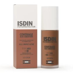 Protetor Solar Facial Isdin Coverage 6 Cocoa Fps60 30g