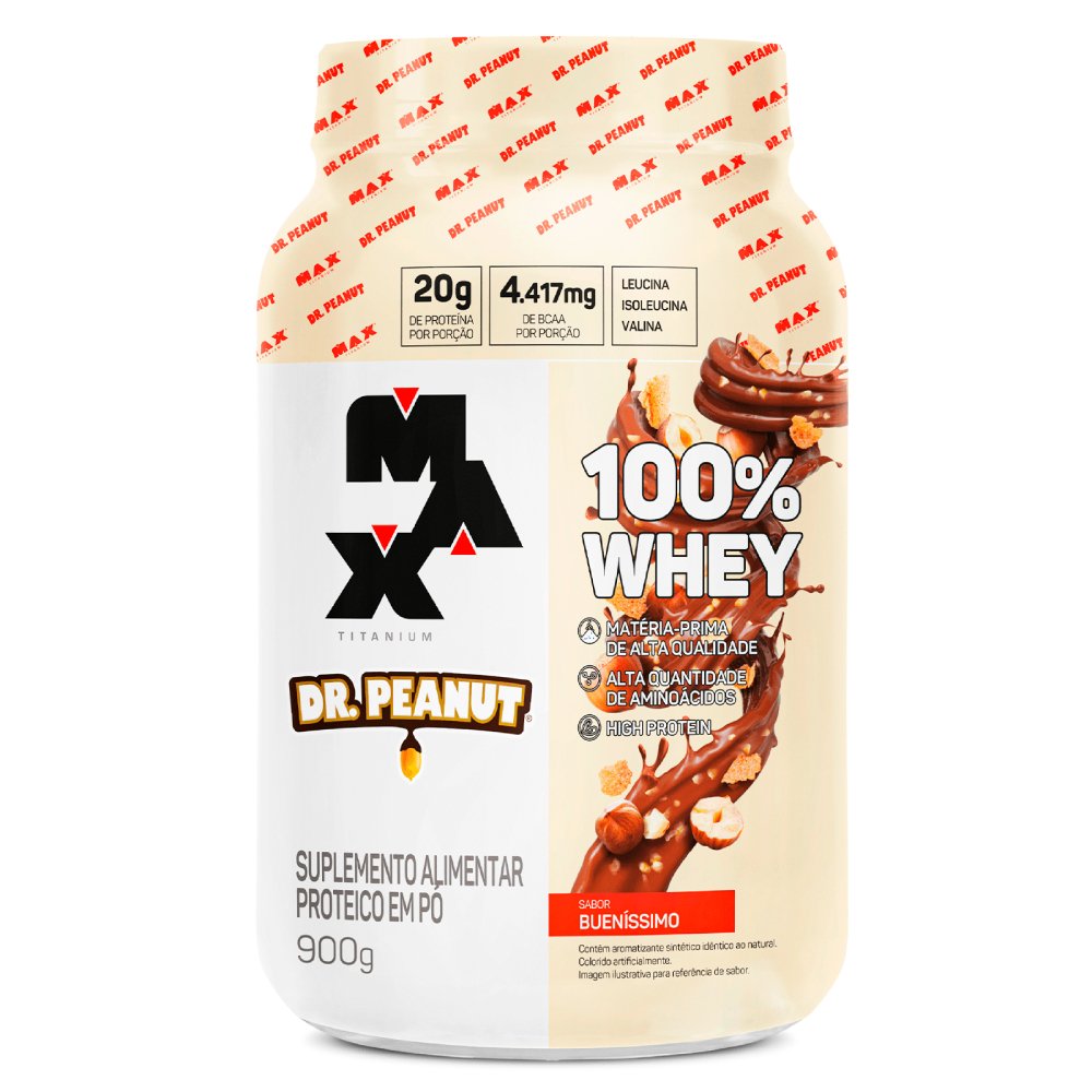 Whey Protein Max Titanium Dr. Peanut Bueníssimo 900g