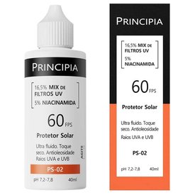 PROTETOR SOLAR FACIAL PRINCIPIA PS-02 FPS60 40ML
